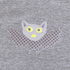 T-Shirt grau mit Applikation Fledermaus